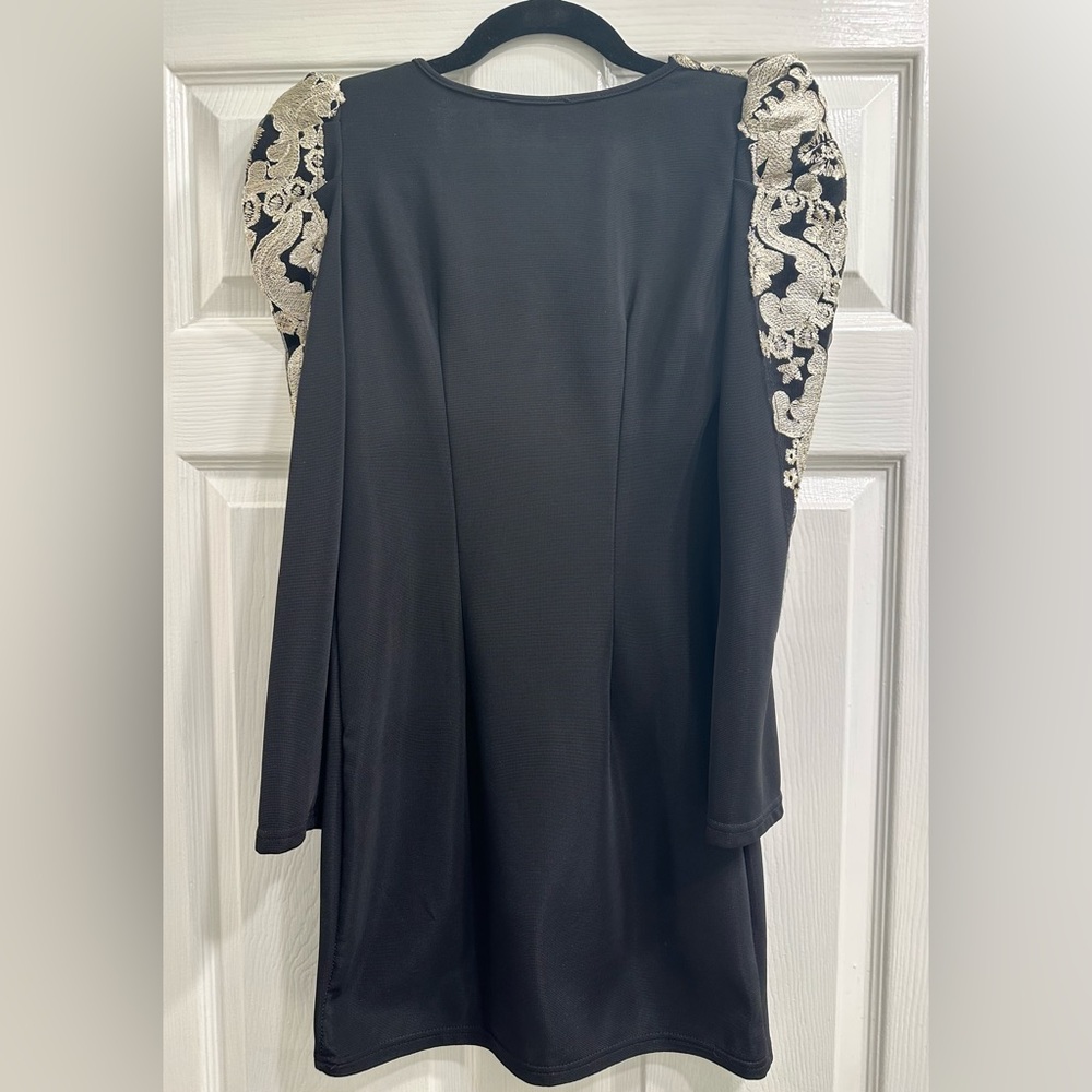 Long Sleeve Black Dress - Picture 2 of 8